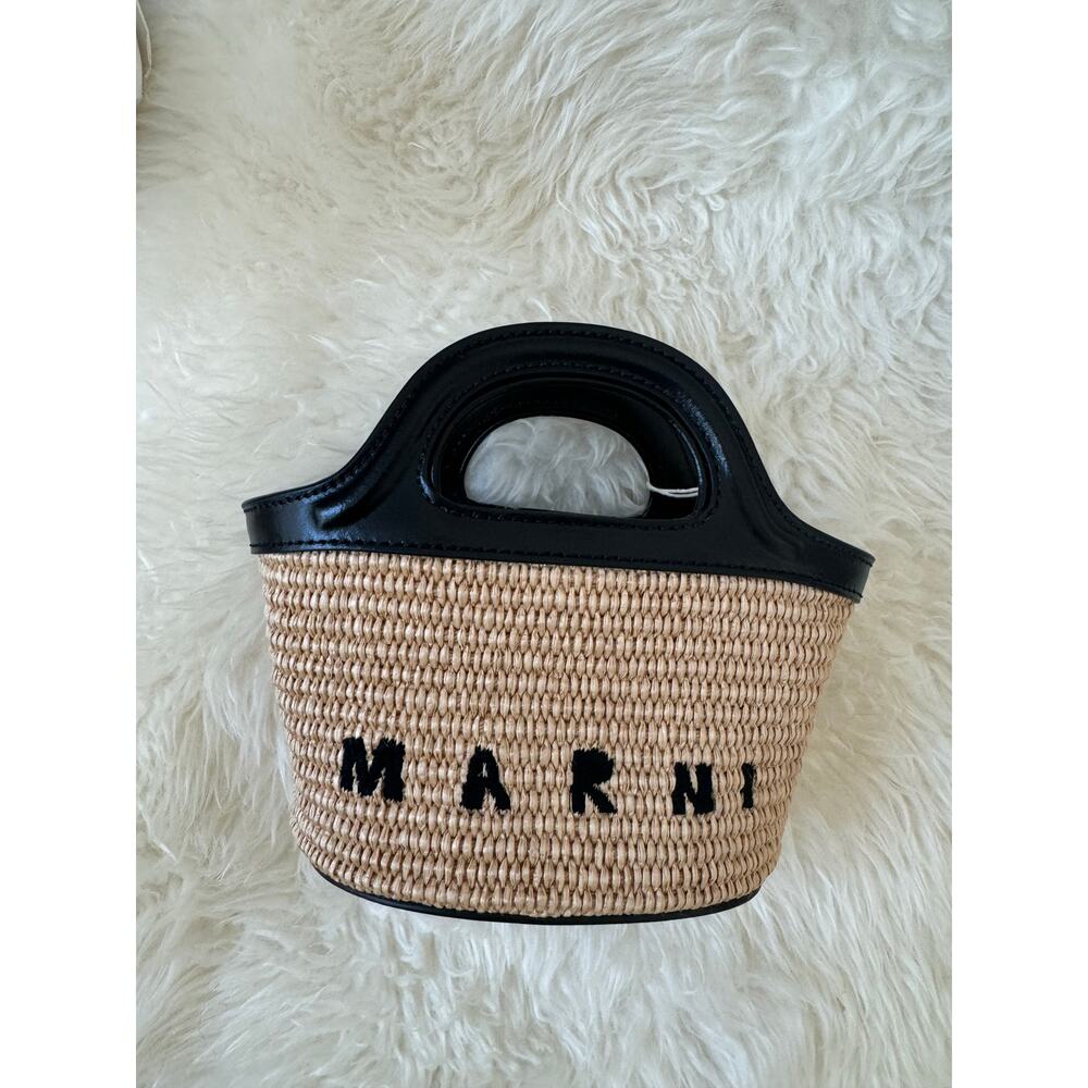 Marni Micro raffia bag